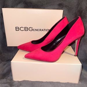 BCBGeneration, Pink, Heidi Dream Microsuede, Pump, Size 10